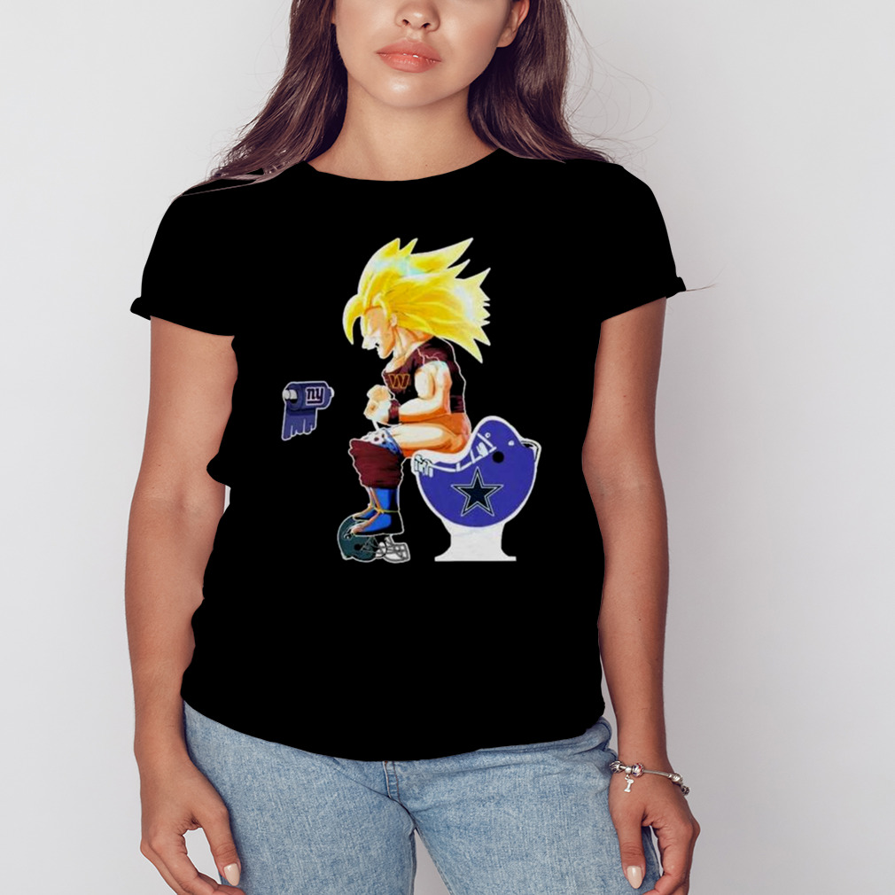 Son Goku Washington Commanders Shitting On Toilet Dallas Cowboys And Other  Teams 2023 Shirt