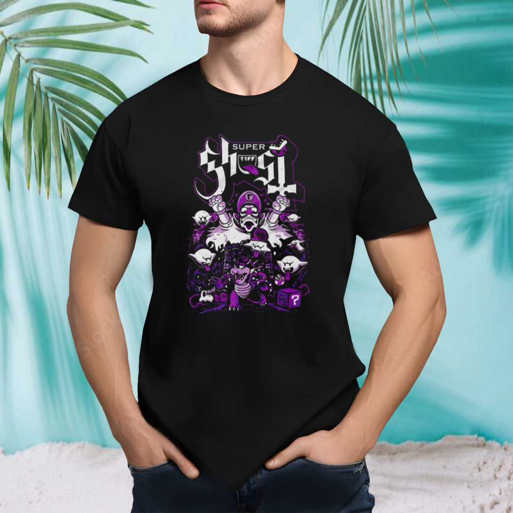 Super Ghost He Run’s Funny Heavy Metal Video Game T-shirt