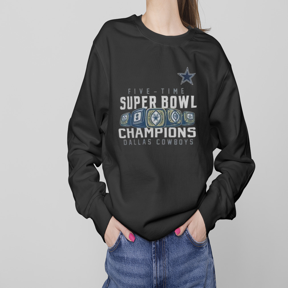 Dallas Cowboys 5 time Super Bowl champions 2023 T-shirt - Kaiteez