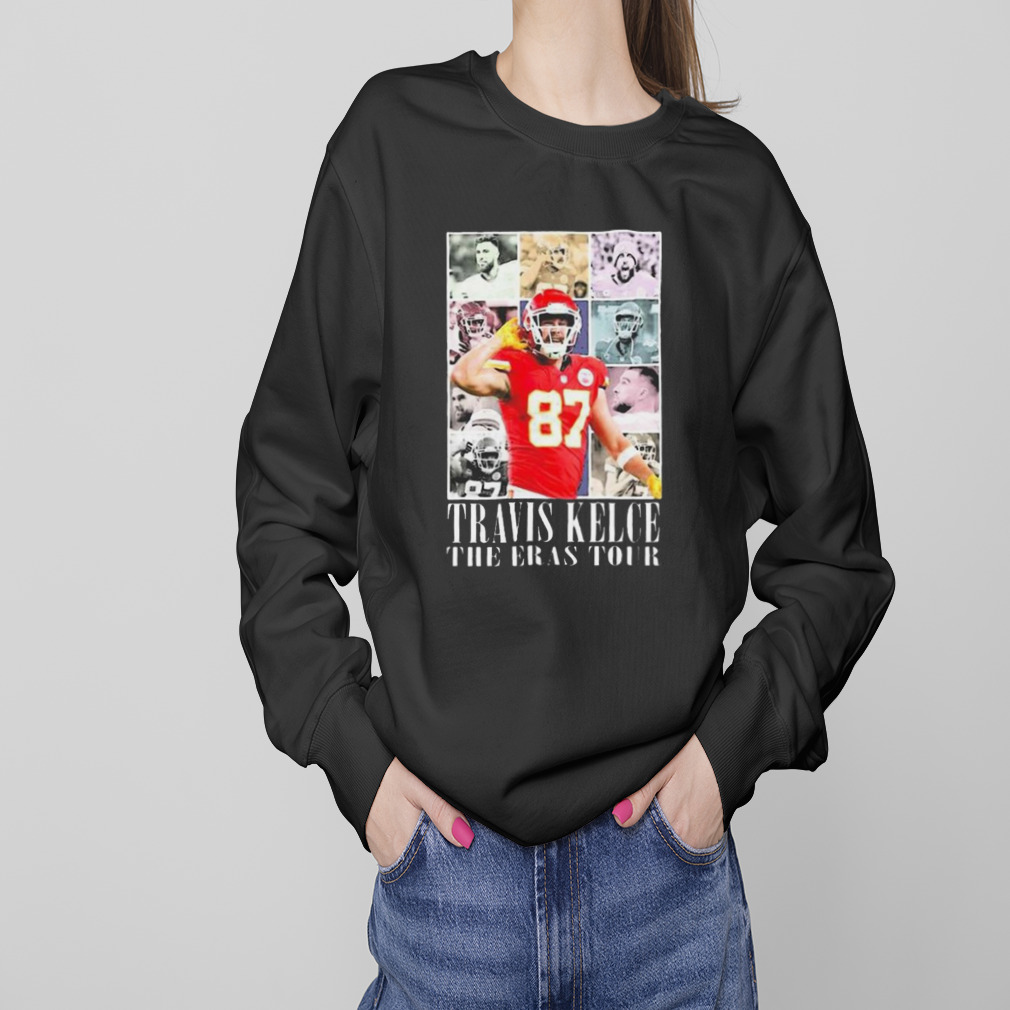 Funny Dating Rumors Kansas City Chiefs Travis Kelce With Taylor Swift The Eras Tour 2023 Photo Design T-Shirt 4 Sweaters