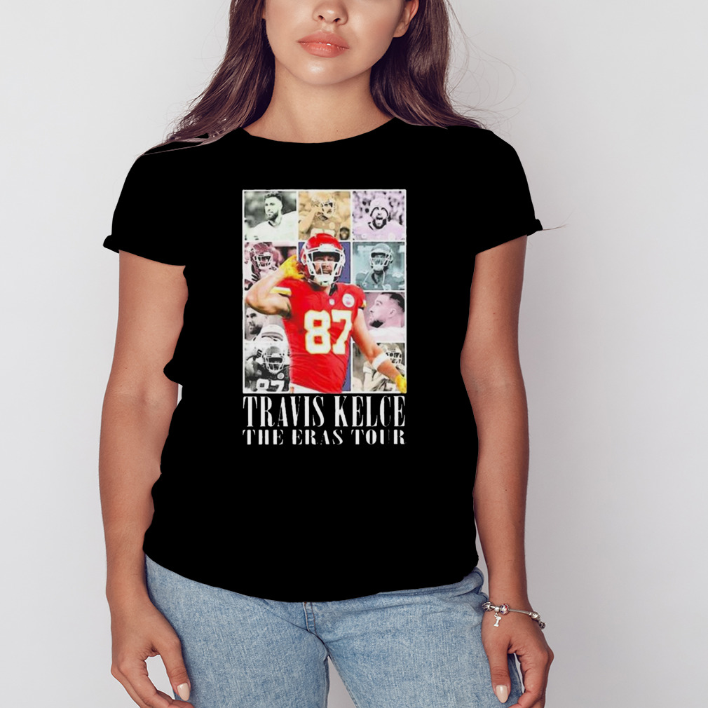 Funny Dating Rumors Kansas City Chiefs Travis Kelce With Taylor Swift The Eras Tour 2023 Photo Design T-Shirt 2 Women's tshirt