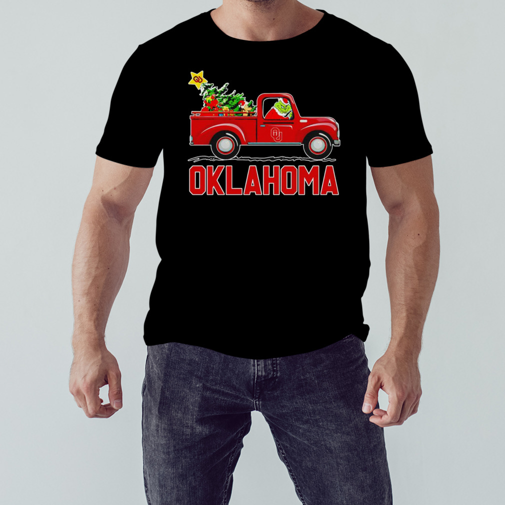 Grinch Oklahoma Sooners driving car shirt