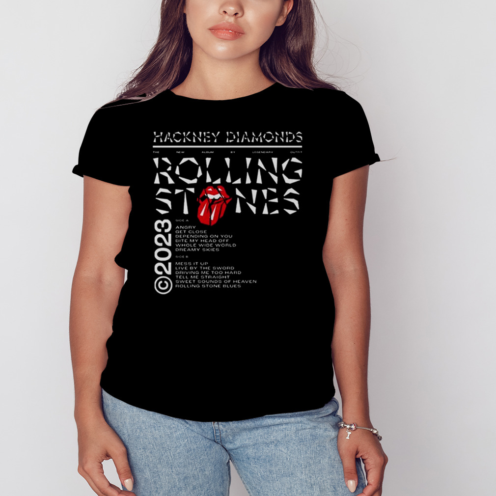 Hackney Diamonds Tracklist 2023 The Rolling Stones Two Sides Fan Gifts Shirt 2 Women's tshirt