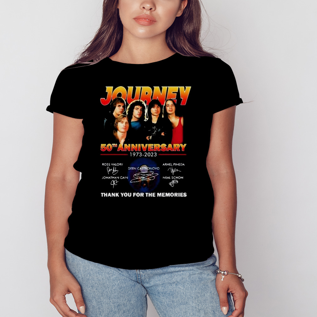 Journey Freedom Essential 50th Anniversary 1973 – 2023 Thank You For The Memories Signatures T-shirt 2 Women's tshirt