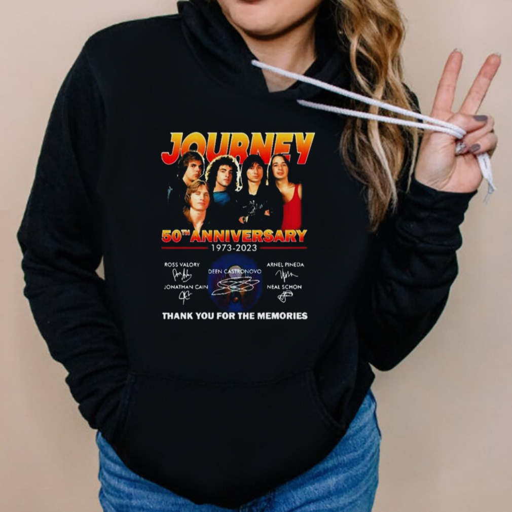 Journey Freedom Essential 50th Anniversary 1973 – 2023 Thank You For The Memories Signatures T-shirt 5 Hoodies