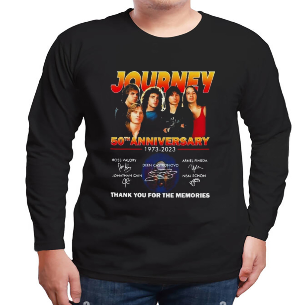 Journey Freedom Essential 50th Anniversary 1973 – 2023 Thank You For The Memories Signatures T-shirt 3 Longsleeve tshirt