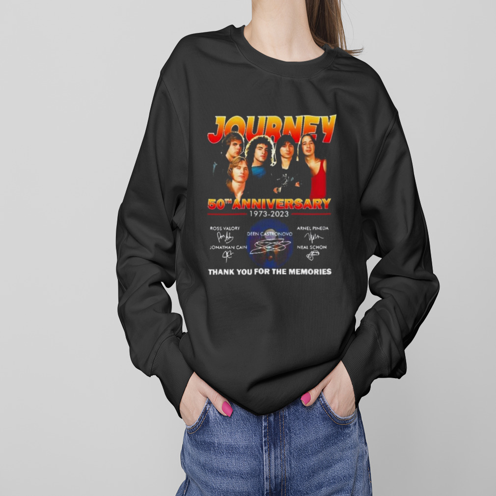 Journey Freedom Essential 50th Anniversary 1973 – 2023 Thank You For The Memories Signatures T-shirt 4 Sweaters