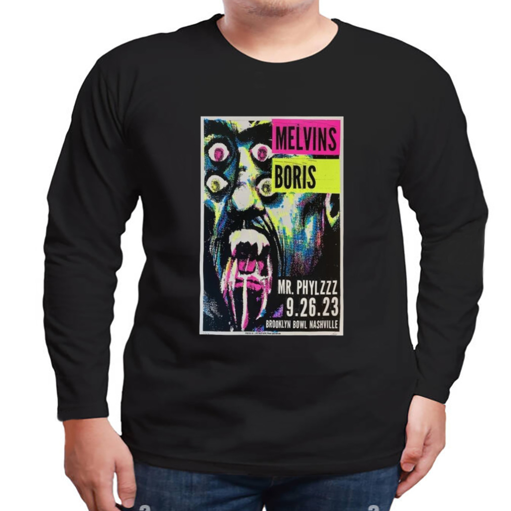 Melvins And Boris Brooklyn Bowl Nashville Tn Sept 26 2023 T-shirt 3 Longsleeve tshirt