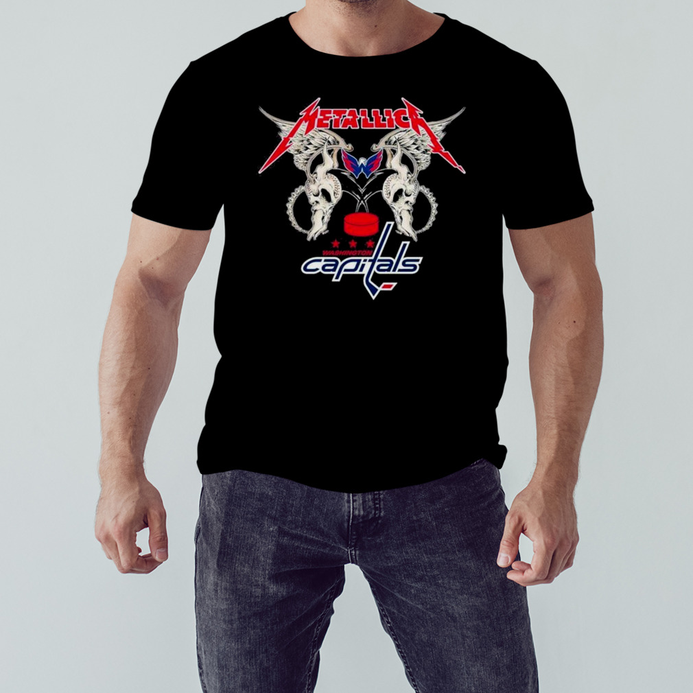 Metallica Wings Washington Capitals Logo T-Shirt