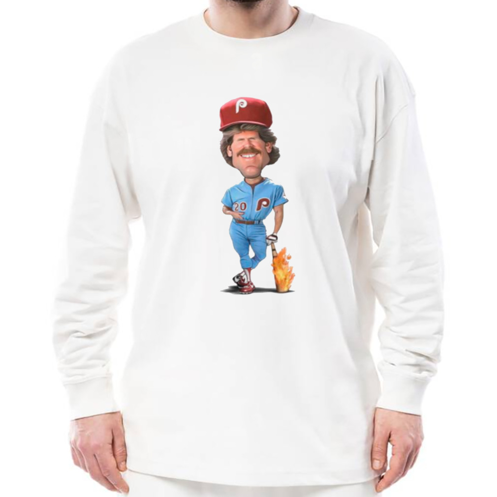 Mike Schmidt Phillies Baseball Cartoon Shirt - Peanutstee