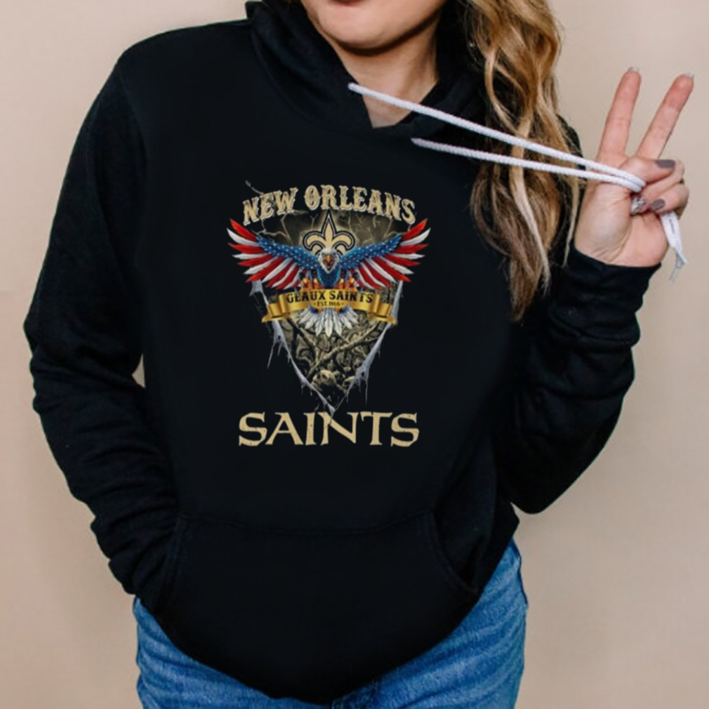 New Orleans Saints Shirt, Geaux Saints Unisex Hoodie Crewneck