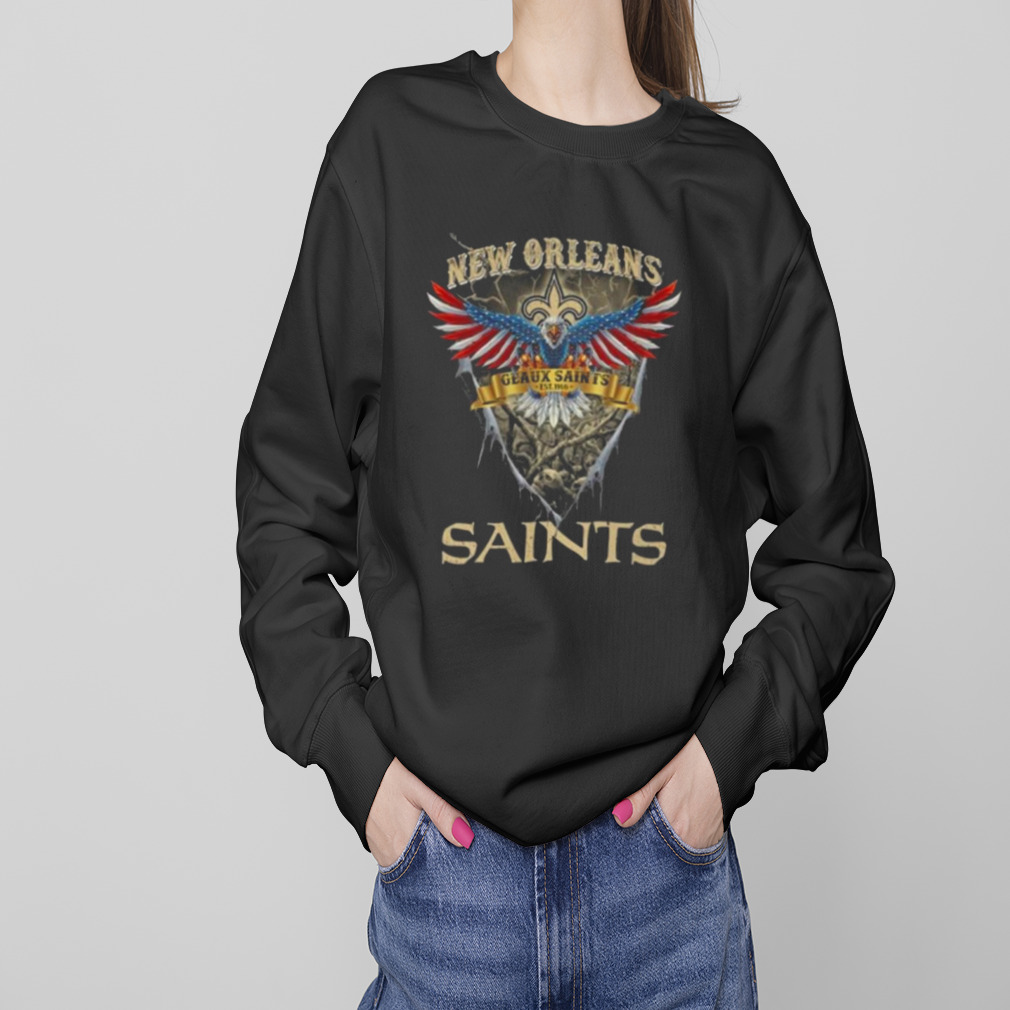 New Orleans Saints Shirt, Geaux Saints Unisex Hoodie Crewneck