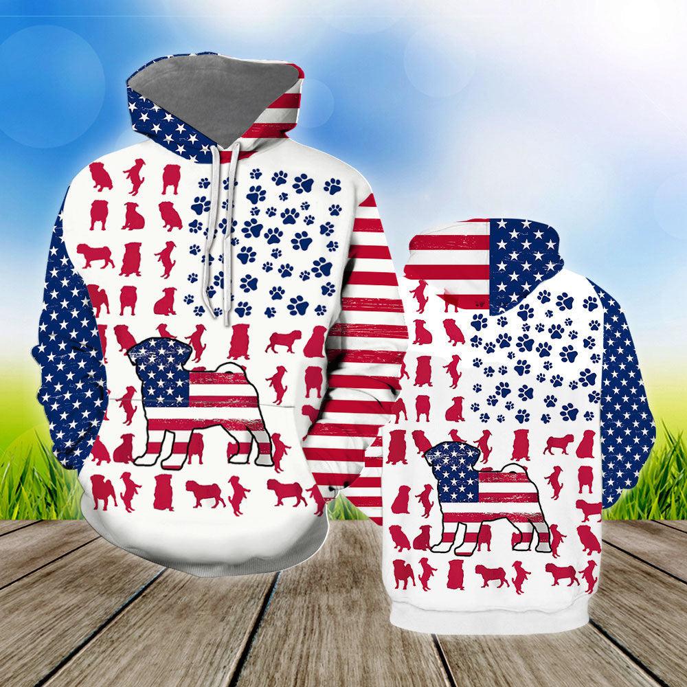 Pug Flag All Over Print  For Men & Women  HP2182