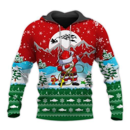 Santa Fishing Christmas All Over Print  For Men & Women  HT4167