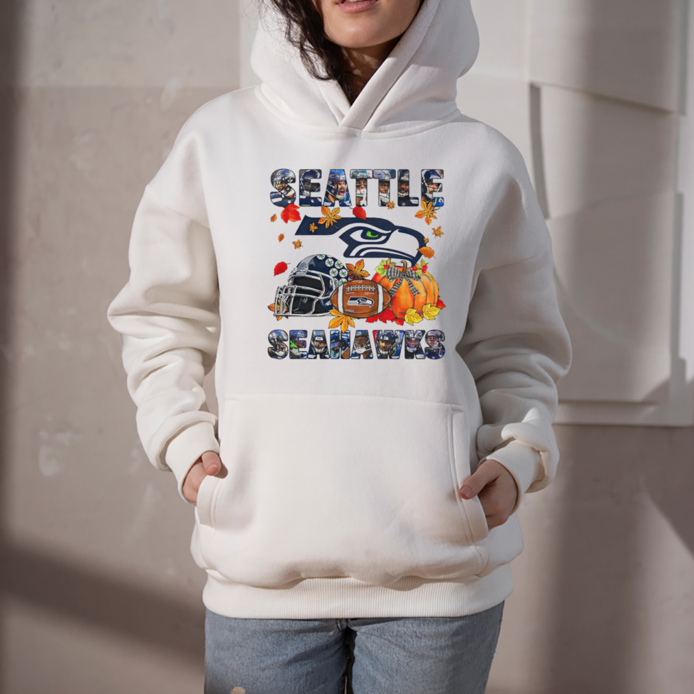 Seattle Seahawks Fall Helmet Pumpkin Shirt - Peanutstee