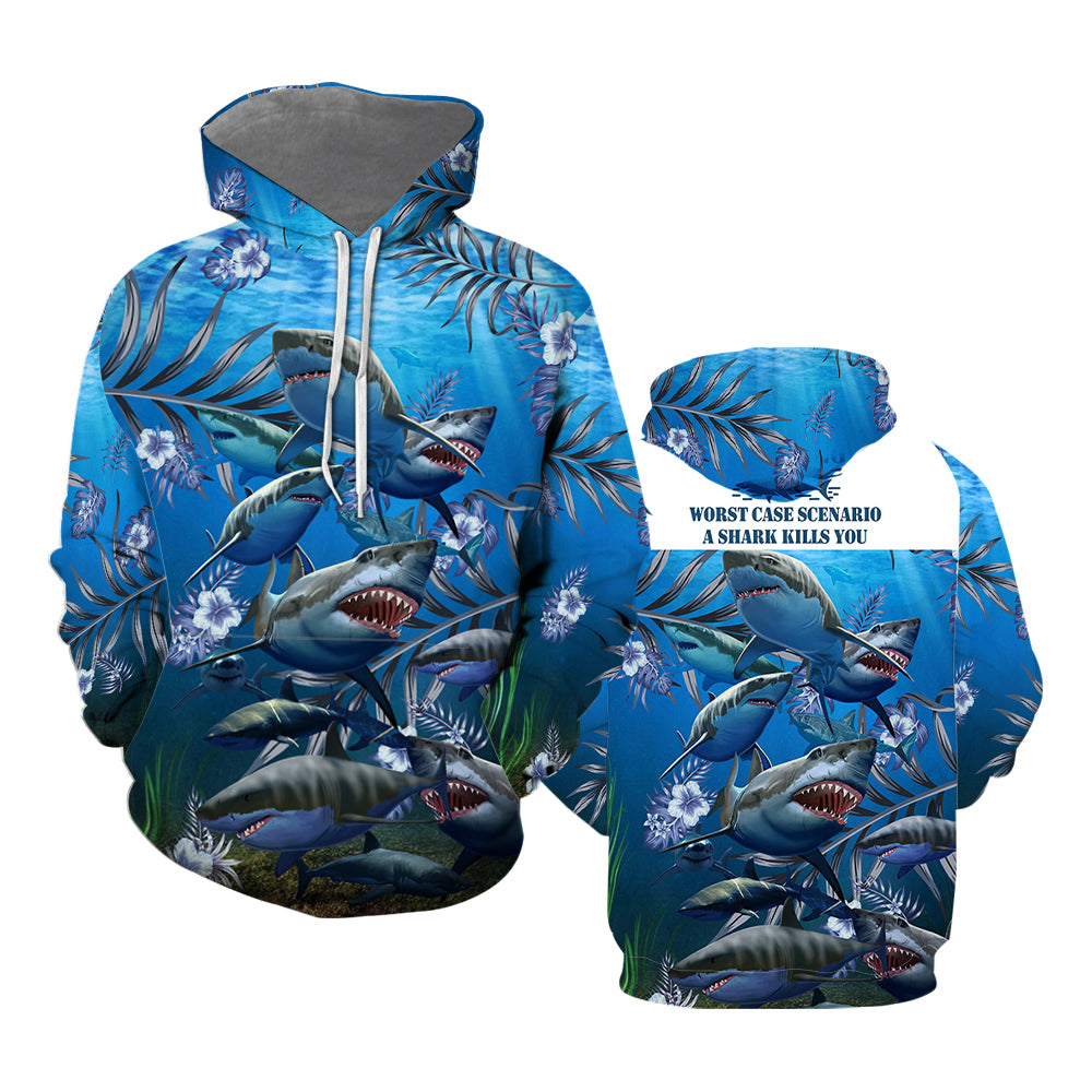 Shark All Over Print  For Men & Women  HP2399