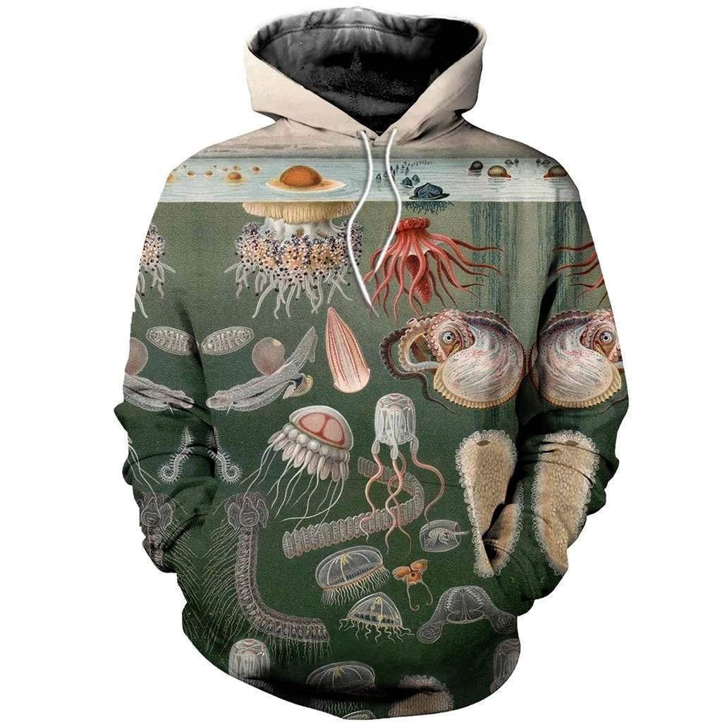 Squids And Jellyfishes All Over Print  For Men & Women  HT2636