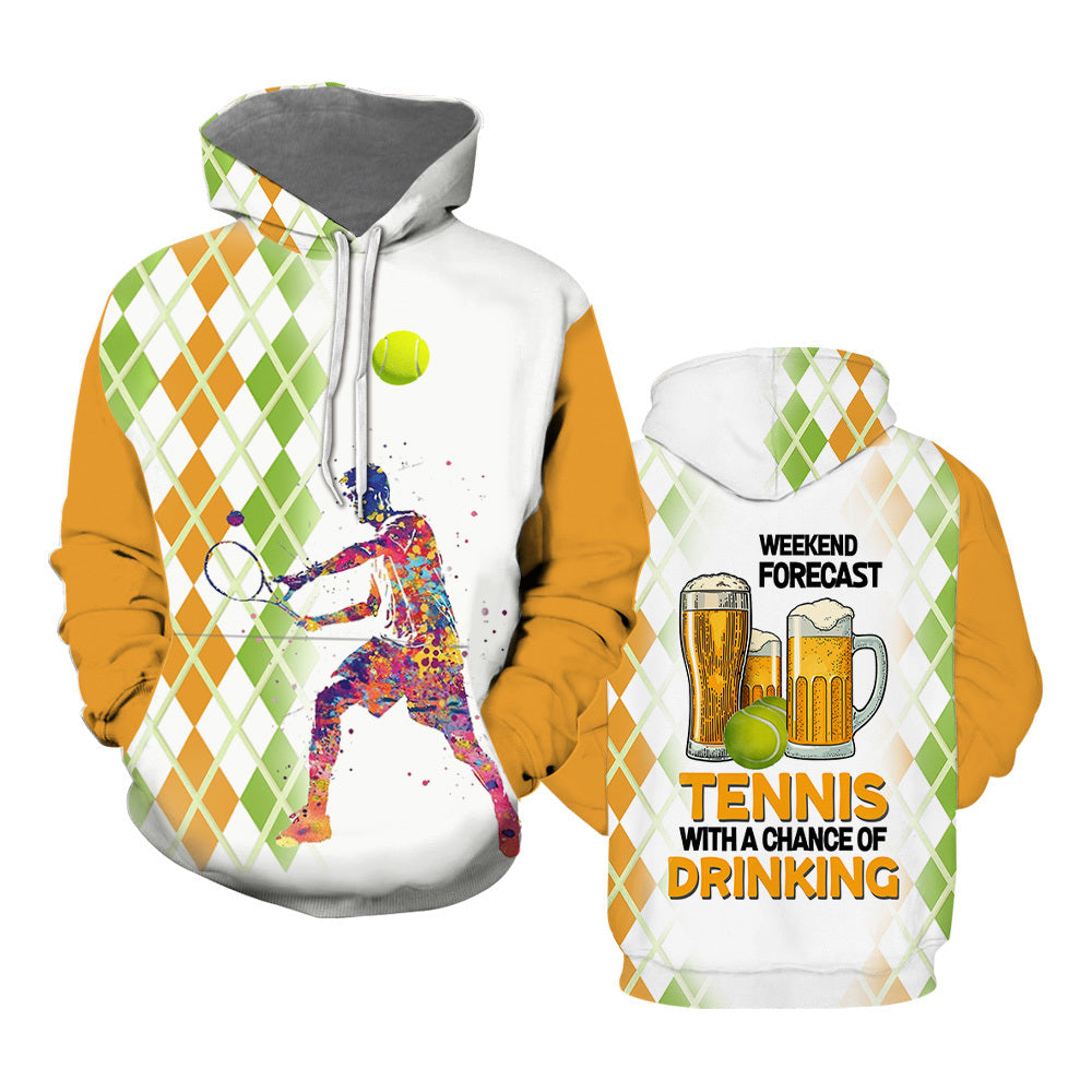 Tennis With A Chance Of Drinking All Over Print  For Men & Women  TH1008