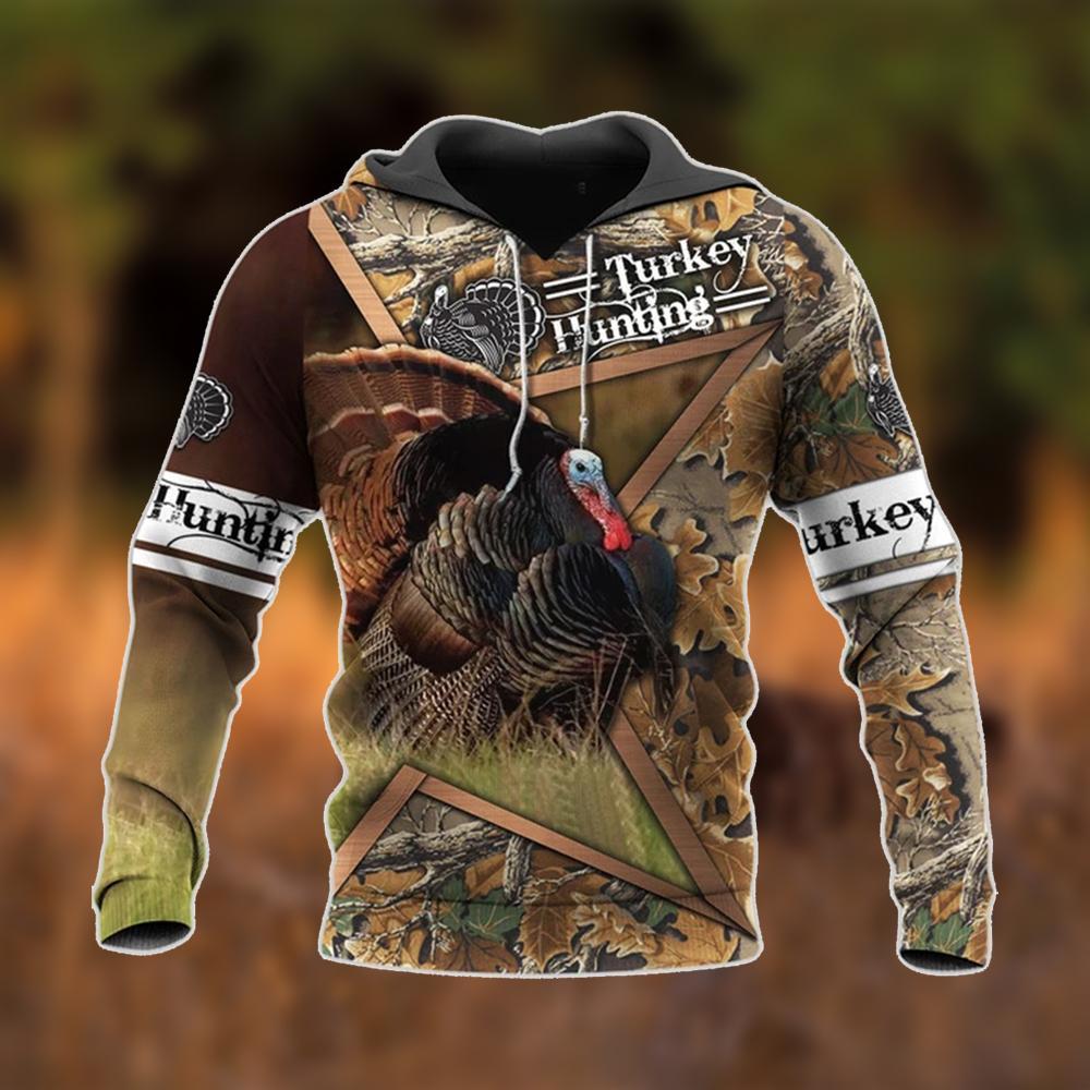 Turkey Hunting Star All Over Print  Hoodie  For Men & Women  Full Size  Colorful  HT5326