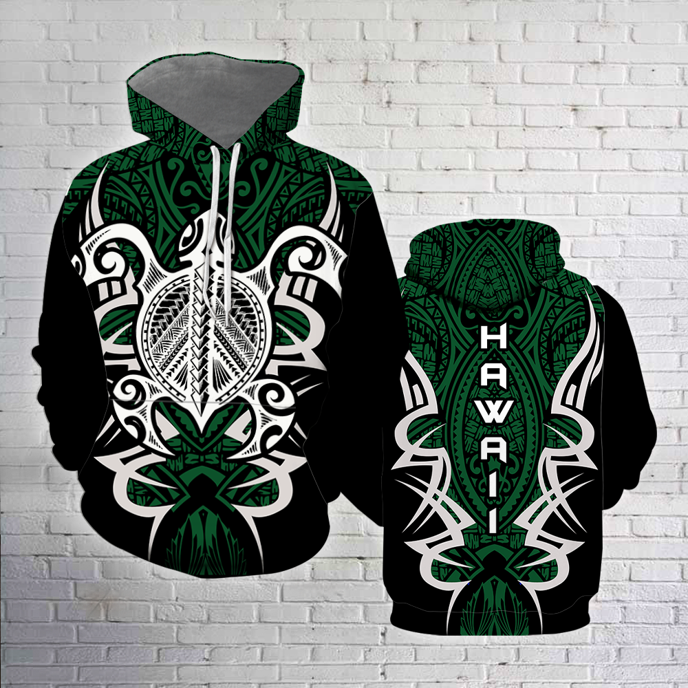 Turtle Tribal Green All Over Print  For Men & Women  HT8066