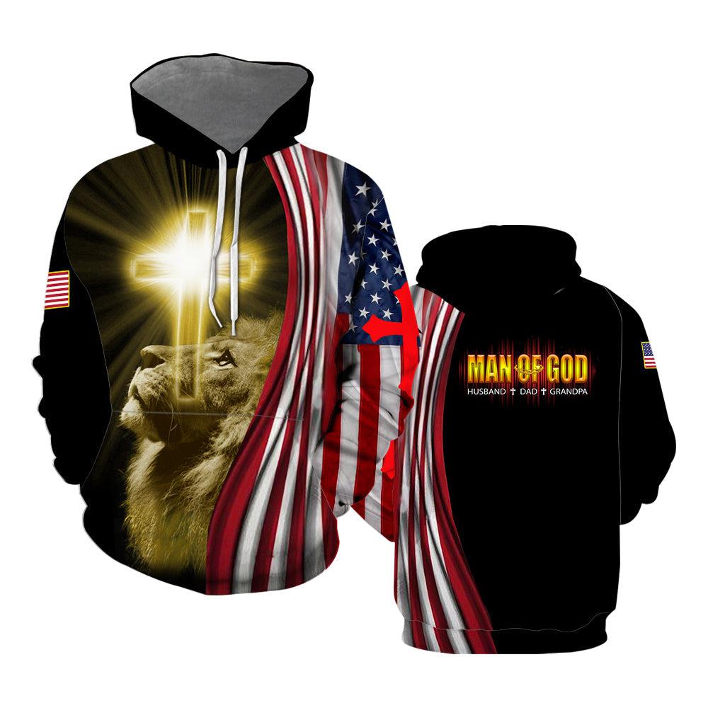 US Marine Lion Man Of God All Over Print  For Men & Women  HP2237