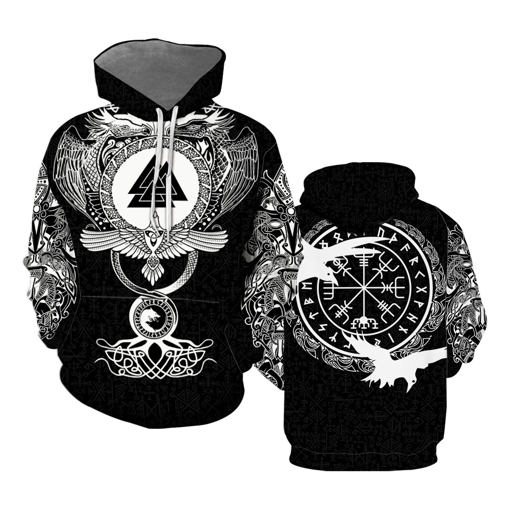 Viking All Over Print  Hoodie  For Men & Women  Full Size  Colorful  HT7251