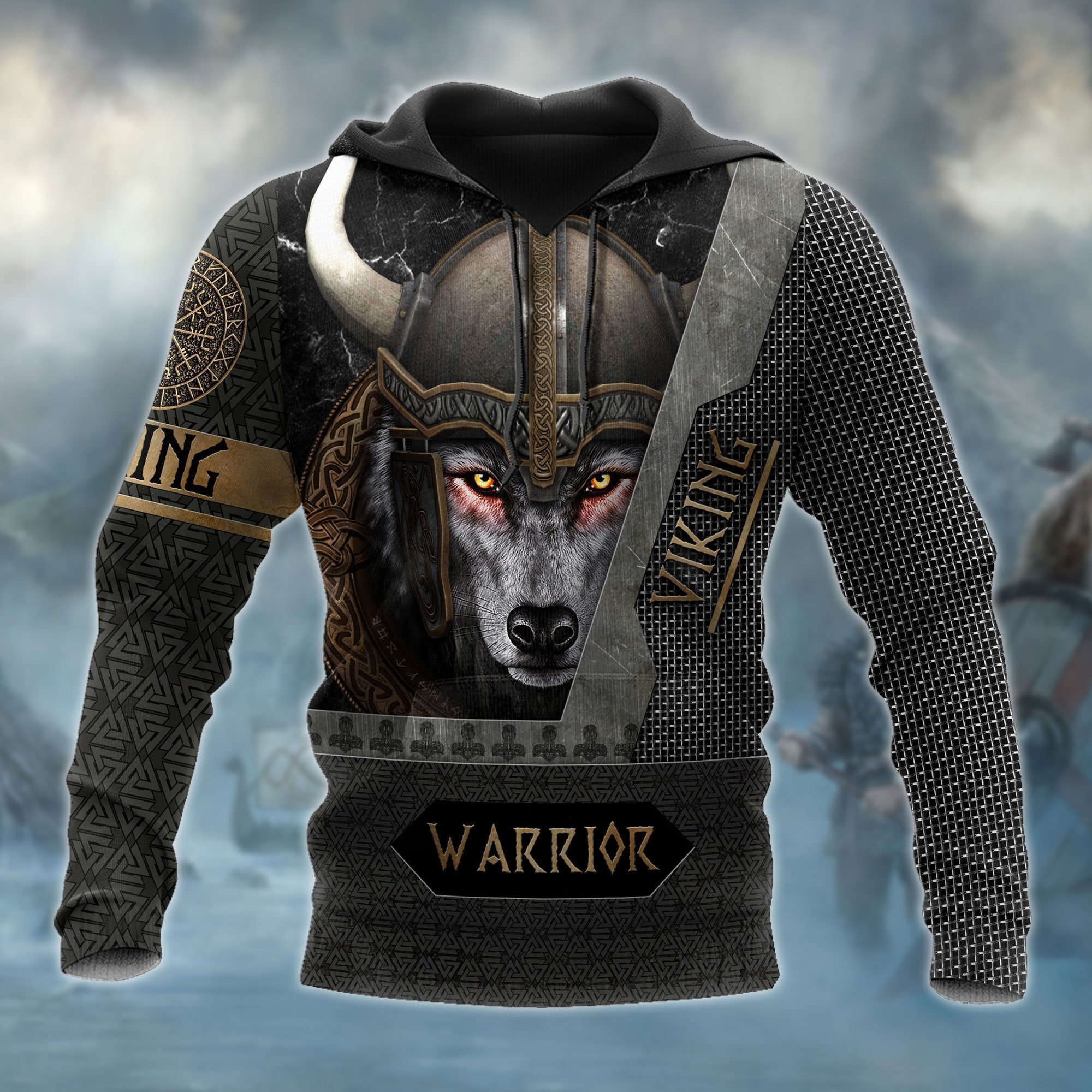 Viking Wolf Warrior All Over Print  For Men & Women  HT7784