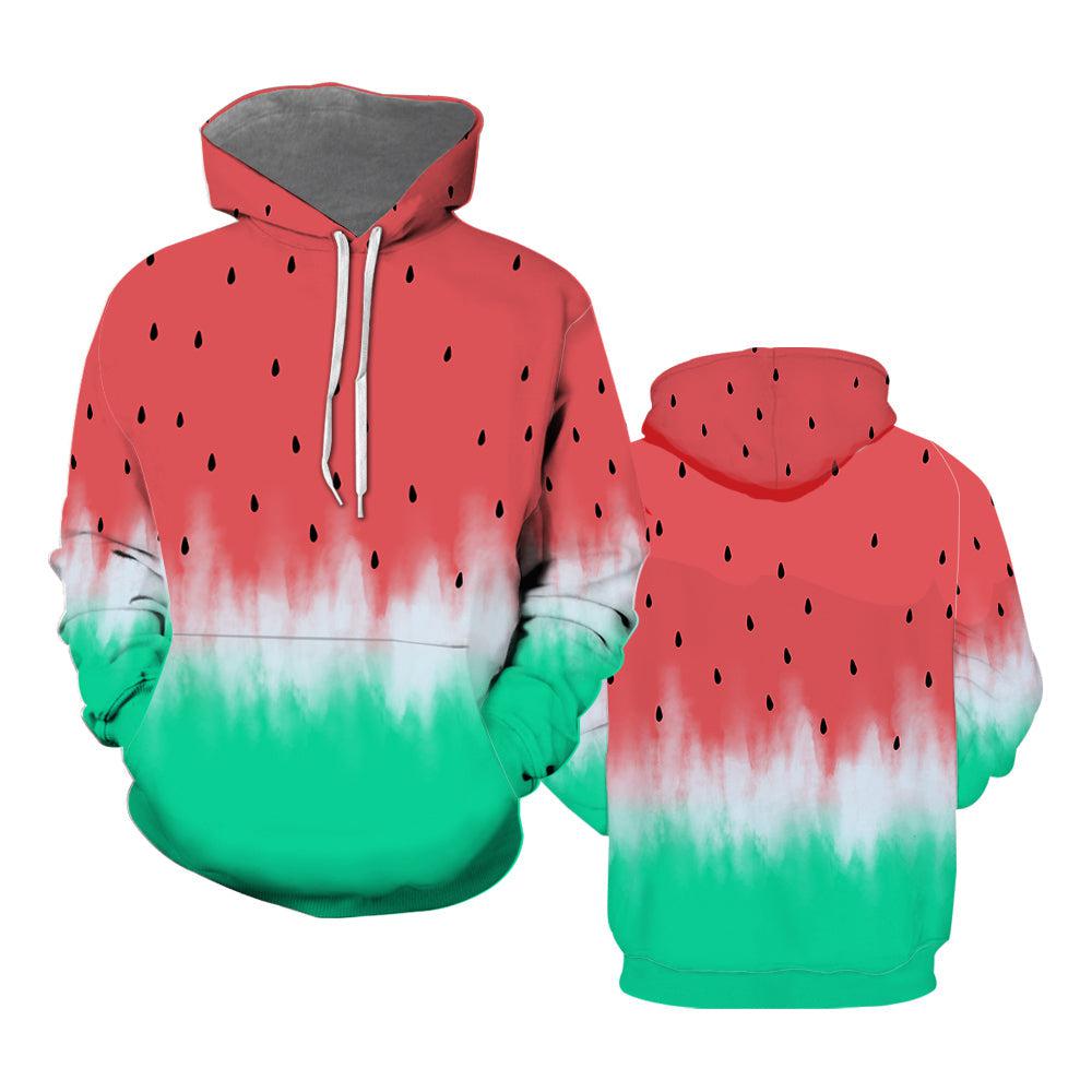 Watermelon Hoodie Over Print  For Men & Women  HP2229