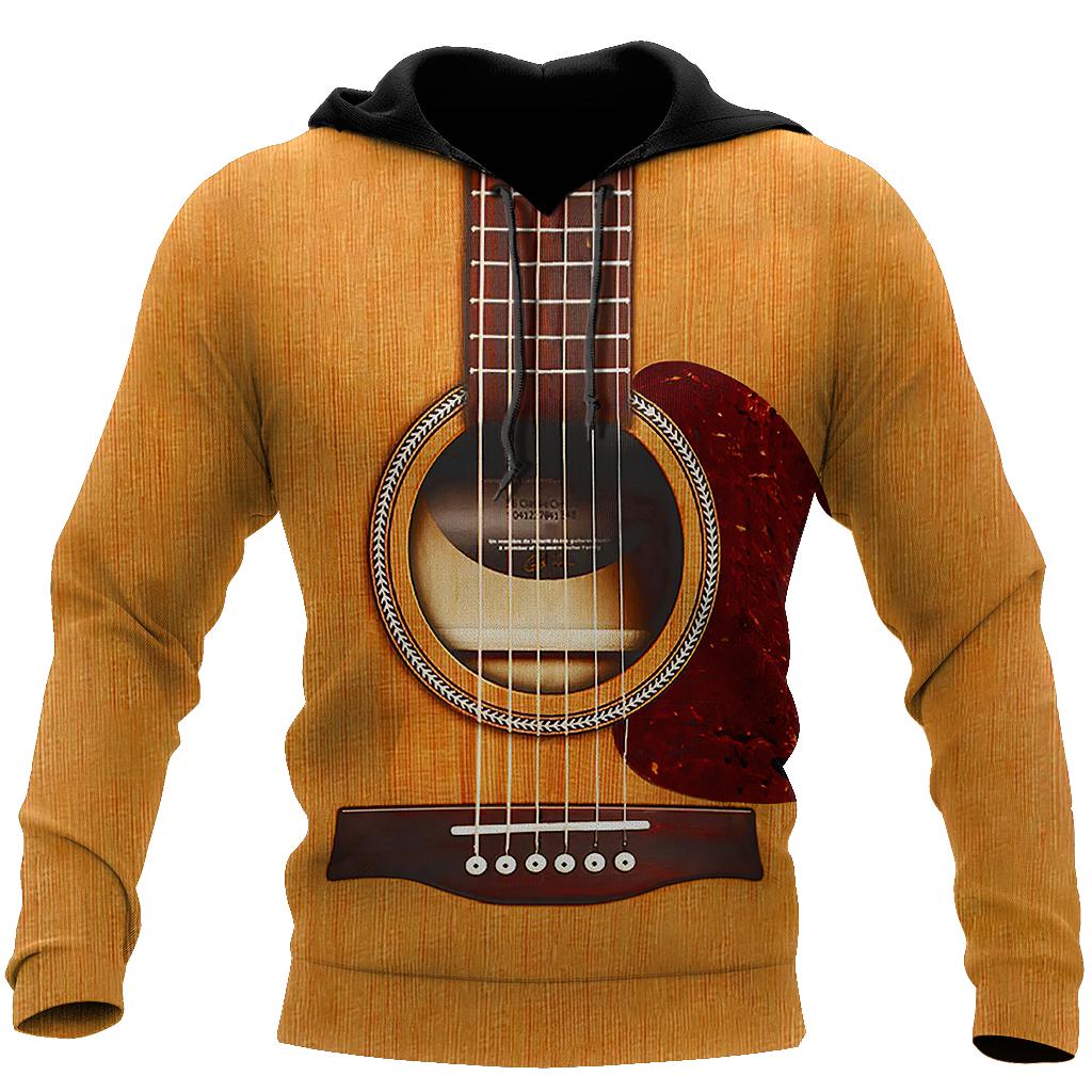 Wooden Guitar All Over Print  For Men & Women HT8007