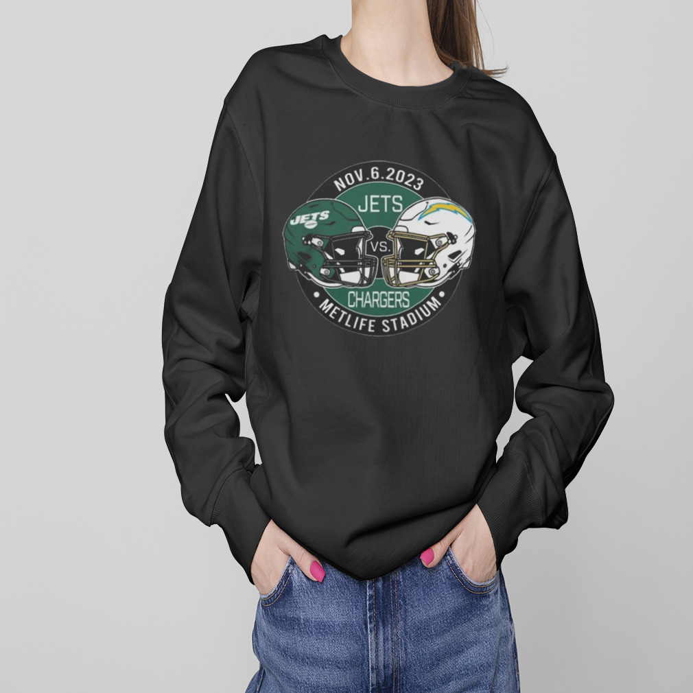 new York Jets Vs Los Angeles Chargers November 6 2023 Metlife Stadium Shirt  - Limotees