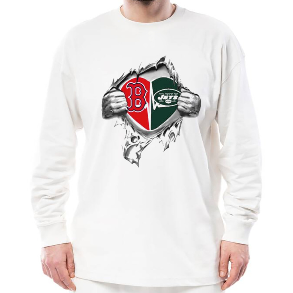 Blood Inside Me Boston Red Sox And New York Jets 2023 Shirt