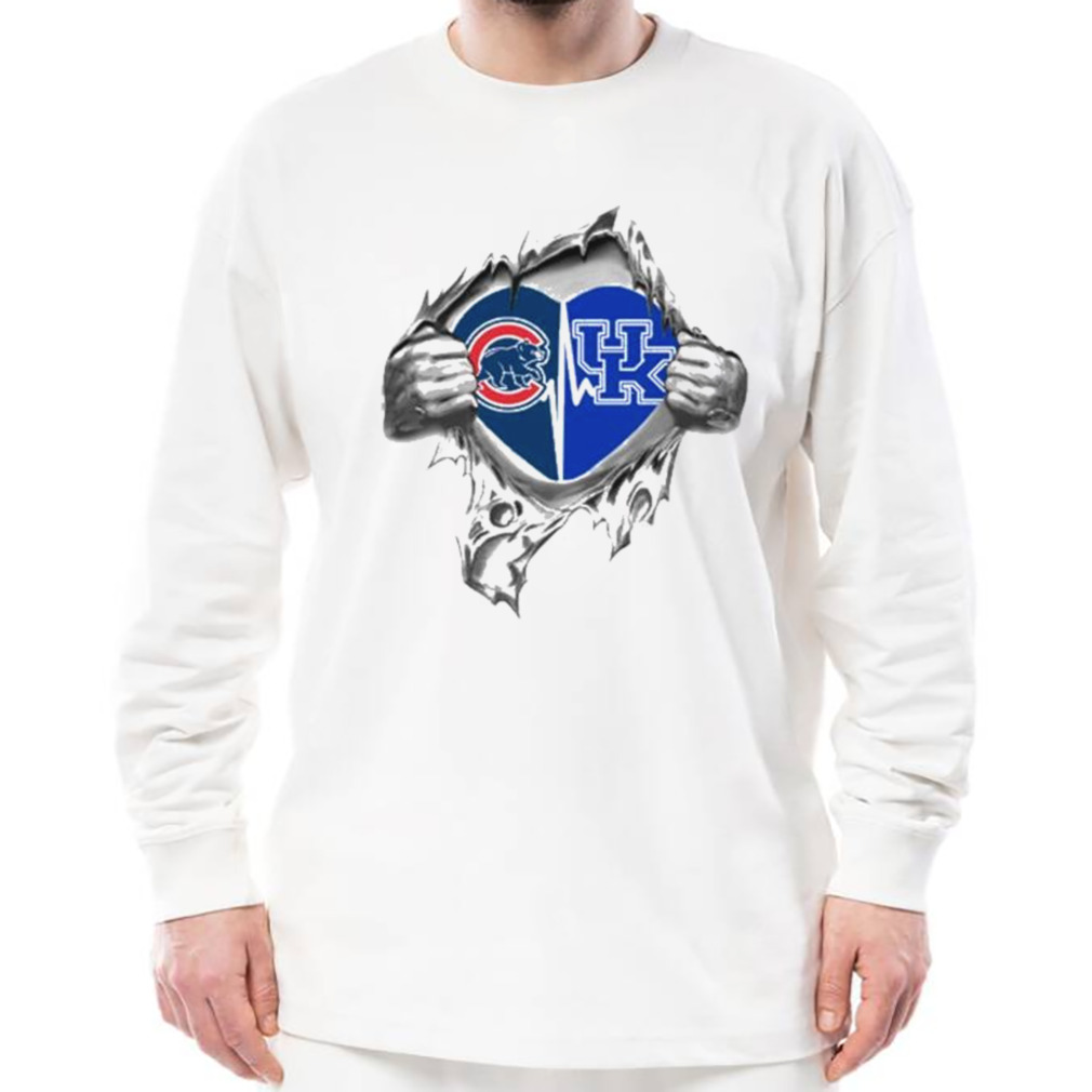 Blood Inside Me Chicago Cubs And Kentucky Wildcats 2023 shirt