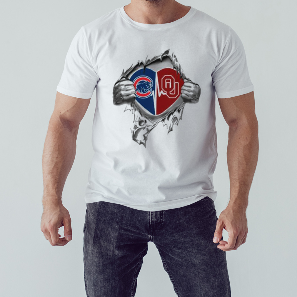 Blood Inside Me Chicago Cubs And Oklahoma Sooners 2023 shirt