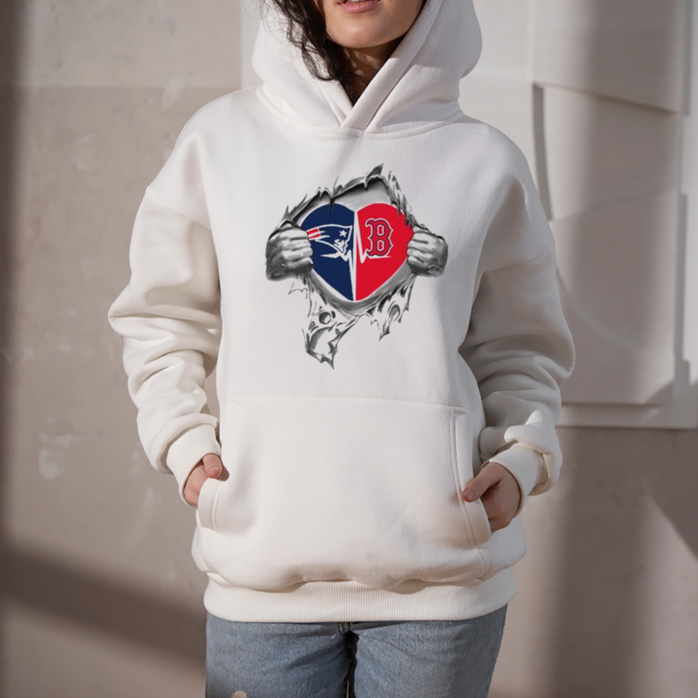 Mens New England Patriots Vintage Indigo Hoodie