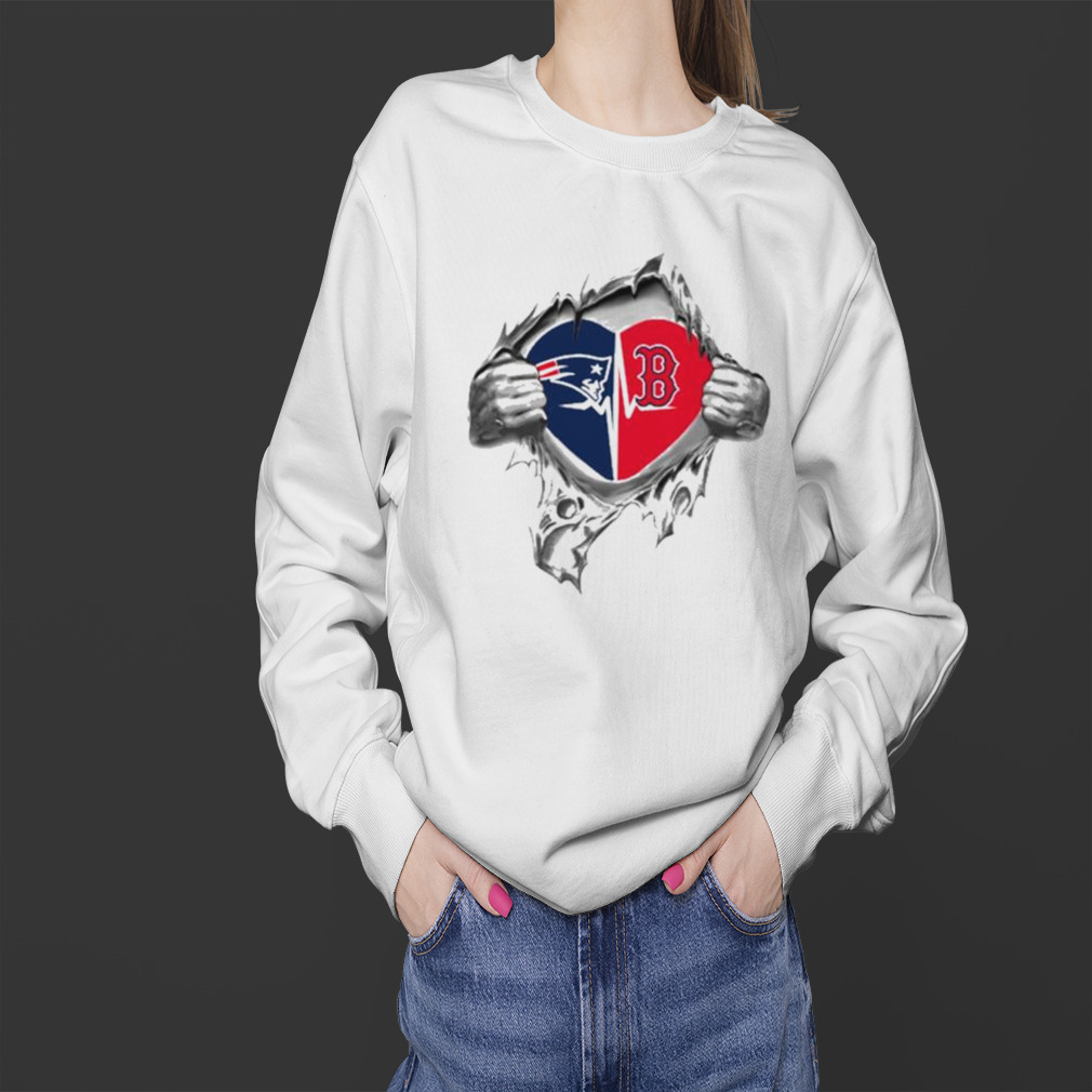 Blood Inside Me New England Patriots And Boston Red Sox 2023 Shirt