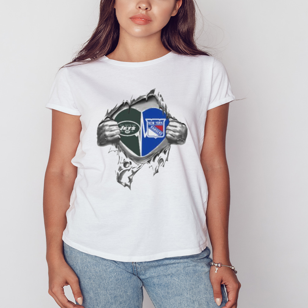 Blood Inside Me New York Jets And New York Rangers 2023 Shirt