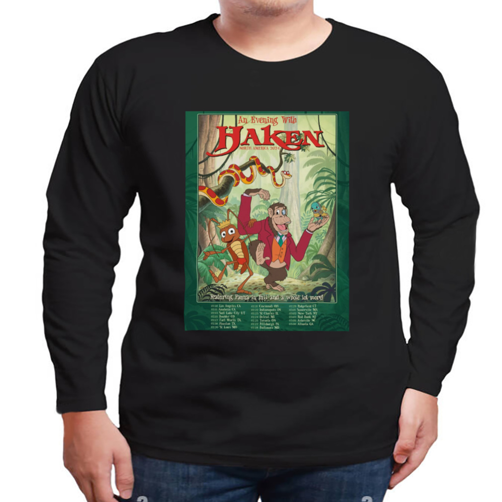 Haken Tour 2024 poster shirt 3 Longsleeve tshirt