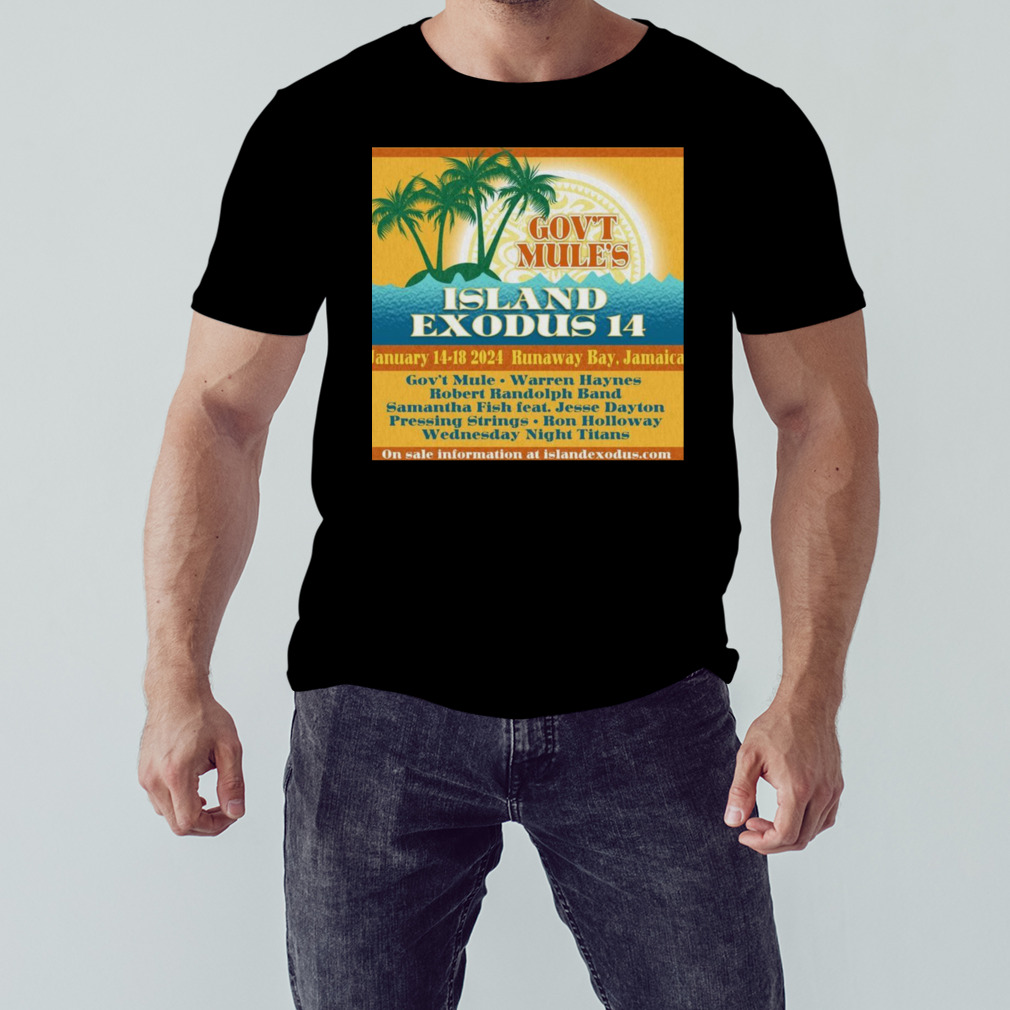 Island Exodus 2024 poster shirt Trend Tee Shirts Store