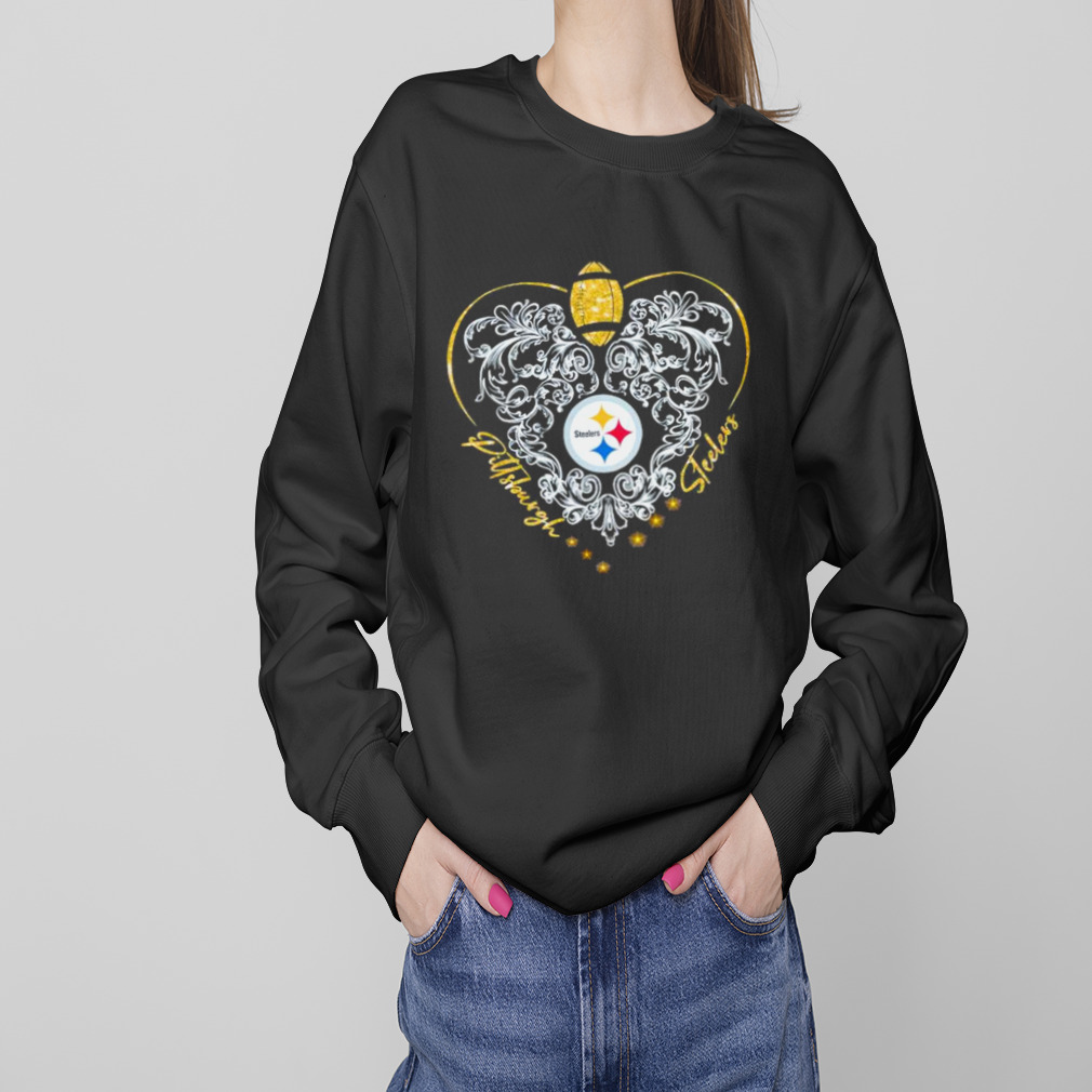 Love Pittsburgh Steelers Football Hearts Shirt, Hoodie, Long Sleeved,  SweatShirt