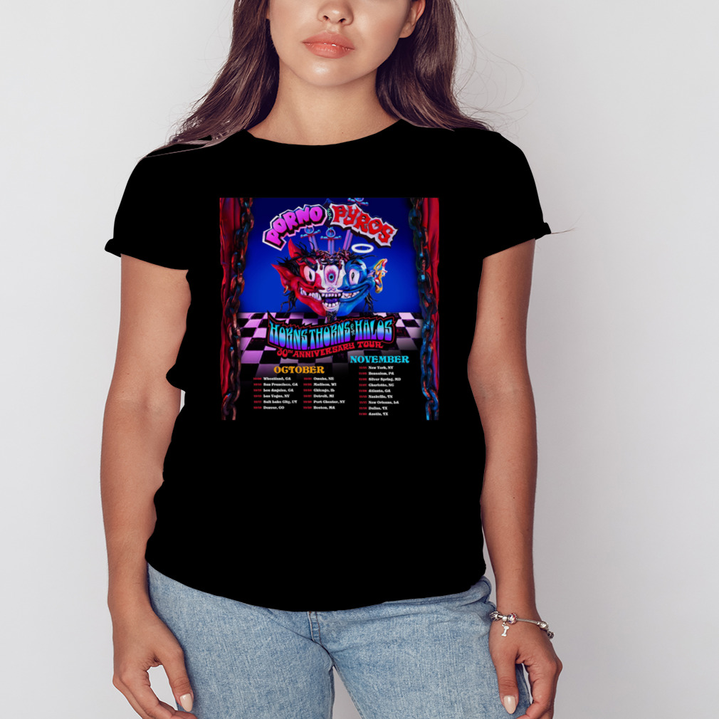 Porno for Pyros Tour 2023 poster shirt - Store T-shirt Shopping Online