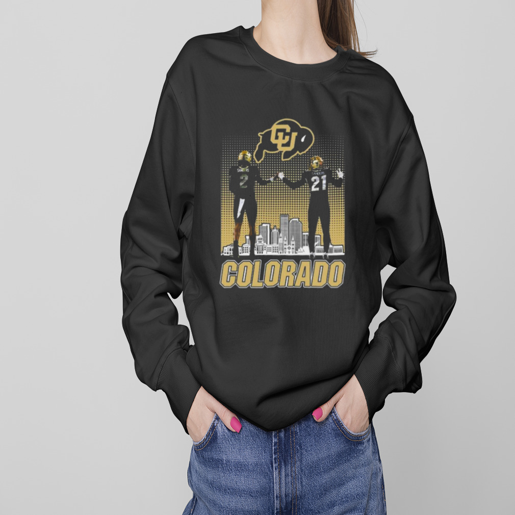 Shedeur Sanders and Shilo Sanders Colorado Buffaloes City Skyline Shirt 4 Sweaters