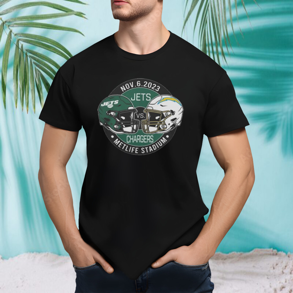 new York Jets Vs Los Angeles Chargers November 6 2023 Metlife Stadium Shirt