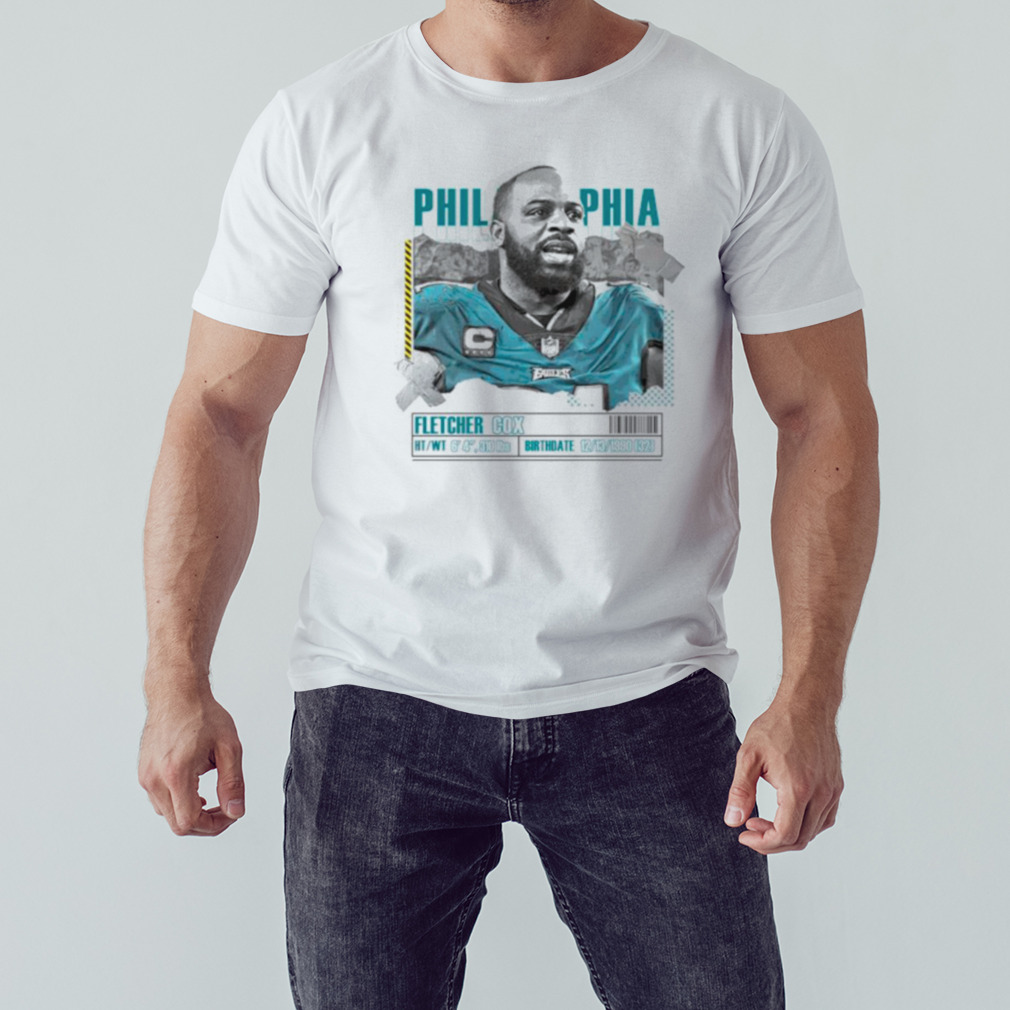 Fletcher Cox Football Paper Poster Eagles Shirt