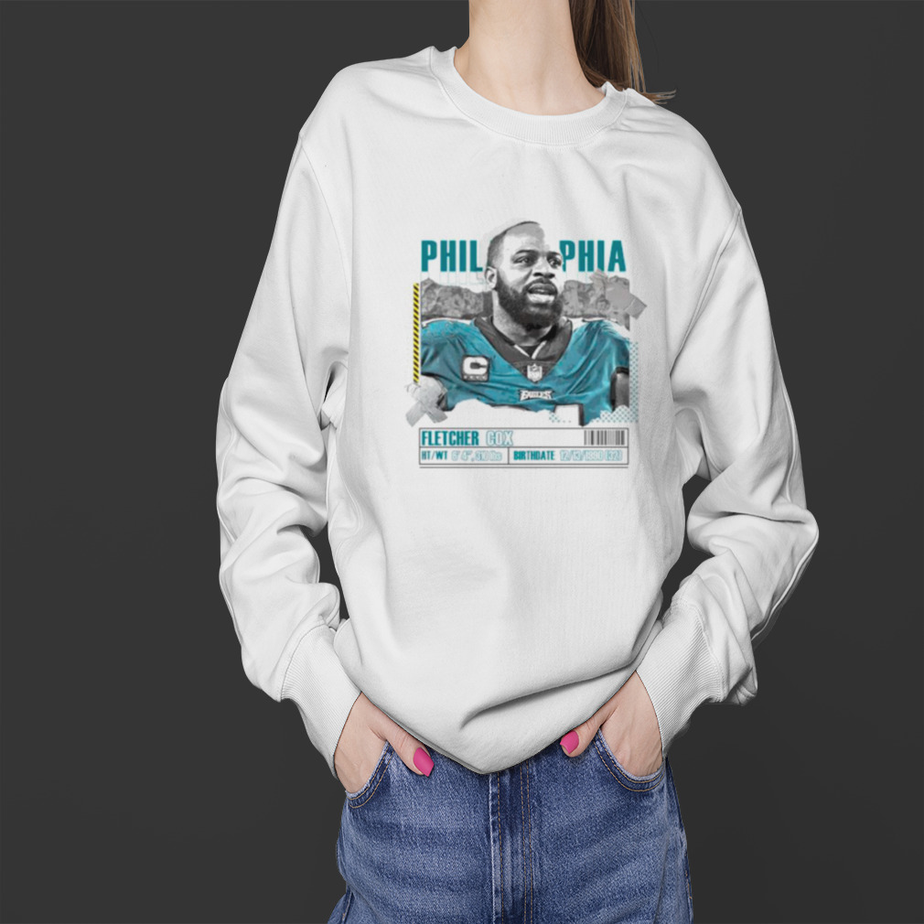 Fletcher Cox Football Paper Poster Eagles Shirt