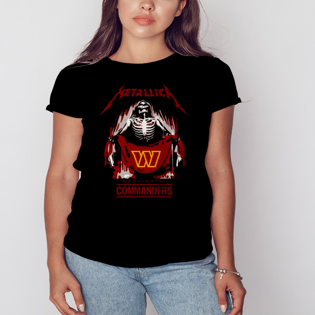 Metallica Collab Washington Commanders T-Shirt, hoodie, sweater, long  sleeve and tank top