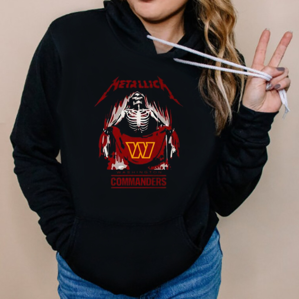 Metallica Collab Washington Commanders T-shirt - Shibtee Clothing