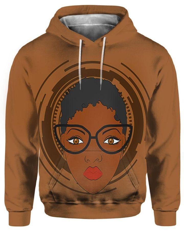 African Black Short Hair Wear Glasses All Over Print For Men _ Women HO2558