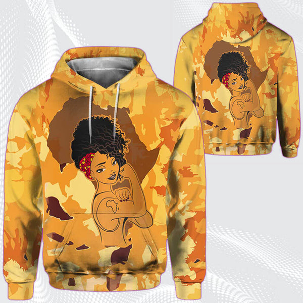 Afrocentric Dress Beautiful Black Girl Africa Strong Women All Over Print  For Men _ Women  HO7100