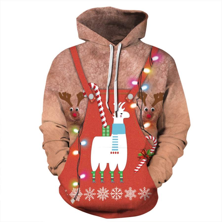 Alpaca Print Funny Christmas All Over Print  For Men _ Women  HO8150