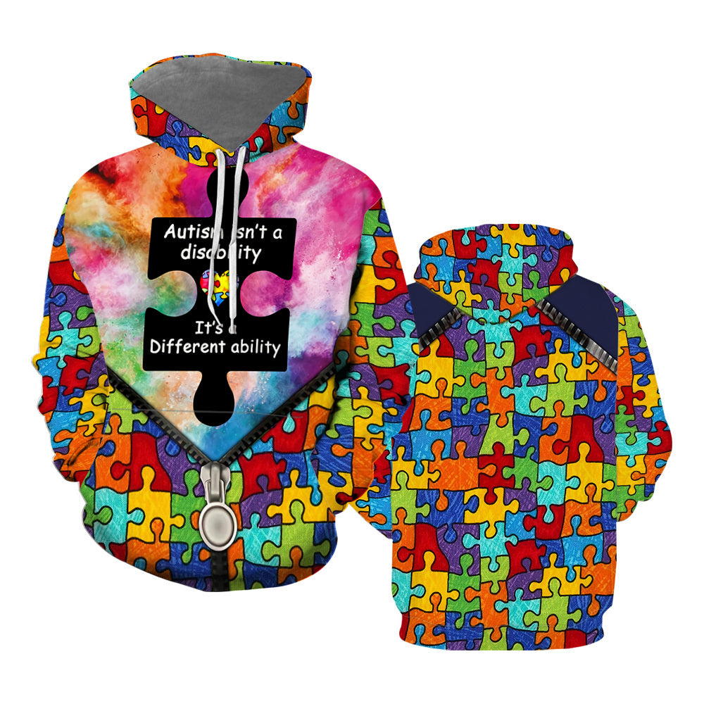 Autism Isn_t A Disability Hoodie Over Print For Men _ Women TH1170